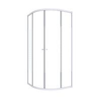 Porte de douche DAN accès d'angle arrondi coulissant 2 parties - Porte de douche - Lapeyre