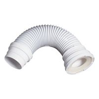 Pipe coudée extensible blanc souple WC Main Image