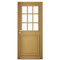 Porte d'entrée ANNE-PERRINE bois exotique  sur mesure-Lapeyre