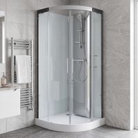 Cabine de douche MOONLIGHT 1/4 de cercle sans robinetterie - Cabine de douche - Lapeyre