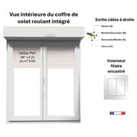 Fenêtre PVC oscillo-battante Pria avec volet roulant intégré| Lapeyre