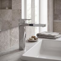 "Mitigeur lavabo VERNIS SHAPE chromé grand modèle - Lapeyre"