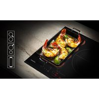 Table induction avec zone modulable noir 3 foyers Samsung NZ63B6056GK-Lapeyre