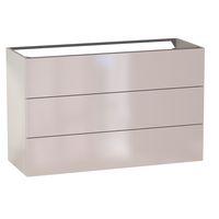 Sous vasque 3 tiroirs Formeo ivoire brillant P H75xL120xP45.5 Main Image