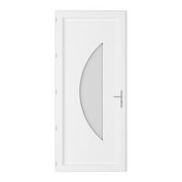 Porte d'entrée ALMONT PVC à barillet 215 x 90 cm-Lapeyre