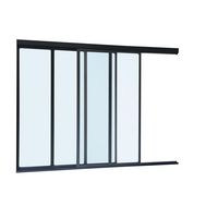 Verrière CREATIVE coulis. 3x3 vit (1 fixe,1 coul.) H. 128 x l.165 cm noir 9005S Main Image