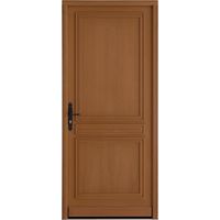 Porte d'entrée* bois exotique TALMONT + barillet 30x35 - H.215 x l.90 droite Main Image