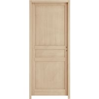 Bloc-porte CLASSIQUE ** Chêne plaqué - Huisserie 72 - Ame Agglo.- H.204 x l.63 G Main Image