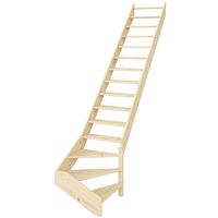 MODULO QT bas sapin sans rampe droite, Non monté, Hmaxi.316 x l.76 Main Image