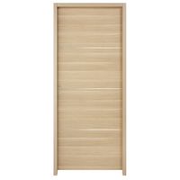 Bloc-porte ROXIE*** Chêne Naturel insert Inox- H90 - Ame agglo - H.204 x l.83 D Main Image