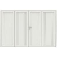 Porte de garage Aluminium Minnesota battante sur mesure-Lapeyre