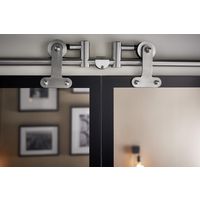 Système coulissant Manhattan en applique pour porte en verre - Portes