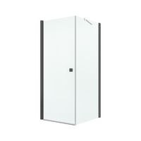 Porte de douche OPURE NOIR pivotante H.200 x l.70 verre transparent Timeless Main Image
