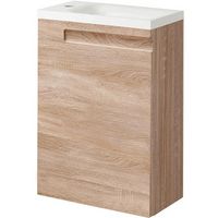 Meuble lave-mains INFINY 2 bois clair L.40 version gauche Main Image