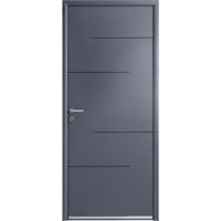 Porte d'entrée ** Alu LORRY G7016 SAB/B9016 SAT+ Barillet+ Poignée-H.215 x l.90D Main Image