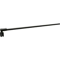 Béquille de douche ronde murale L.122 cm noire Main Image