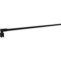 Béquille de douche carrée murale L.122 cm noire Main Image