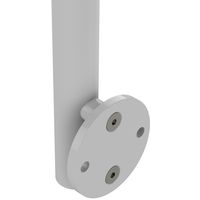 Balustrade Lisséo en aluminium - Poteau en latéral - Extérieur