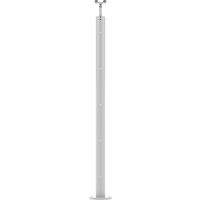 Balustrade Lisséo en aluminium - Poteau à plat - Extérieur