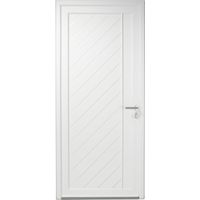 Porte d'entrée** PVC ALIANA + Barillet 40x40 Ud 1,5 - H.215 x l.90 Poussant G Main Image