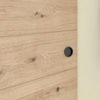 Porte coulissante NAIADE chêne plaqué avec usinage trou poignée - Lapeyre