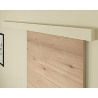 Porte coulissante NAIADE chêne plaqué avec usinage trou poignée - Lapeyre