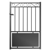 Portillon acier Thalie avec soubassement - Extérieur