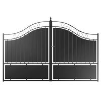 Portail battant acier  THALIE plein sur mesure Main Image