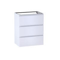 Sous vasque 3 tiroirs gain de place Formeo blanc mat P/bla H75xL60xP38.5 Main Image