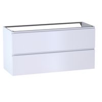 Sous vasque 2 tiroirs Formeo blanc mat P/bla H60xL120xP45.5 Main Image