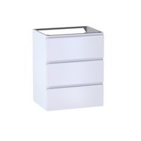 Sous vasque 3 tiroirs Formeo blanc mat P/bla H75xL60xP45.5 Main Image