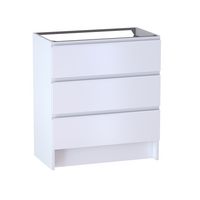 Sous vasque 3 tiroirs reposant Formeo blanc mat P/bla H90xL80xP45.5 Main Image