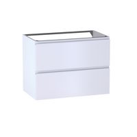 Sous vasque 2 tiroirs Formeo blanc mat P/bla H60xL80xP45.5 Main Image