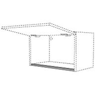 Profil alu prise de main pour meuble de cuisine abattant ZEN L. 40 com - En suspens