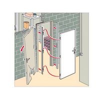 Porte de service Sécuricave rénovation Métallique renforcée - Portes