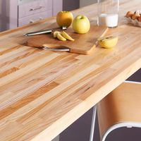 Plan de travail bois lamellé FRÊNE P.65 x Ep.38 mm  -Lapeyre