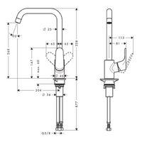 Mitigeur de cuisine Focus 260 - Cuisine