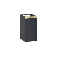 Bas 1 porte gain de place Formeo noir mat P/dor H60xL30xP38.5 D Main Image