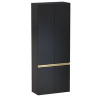 Colonne 4 portes Formeo noir mat P/dor H180xL70xP33 Main Image