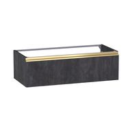 Sous vasque 1 tiroir Formeo ardoise anthracite P/dor H30xL100xP45.5 Main Image