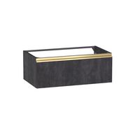 Sous vasque 1 tiroir Formeo ardoise anthracite P/dor H30xL80xP45.5 Main Image