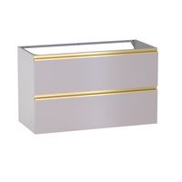 Sous vasque 2 tiroirs Formeo ivoire P/dor H60xL100xP45.5 Main Image