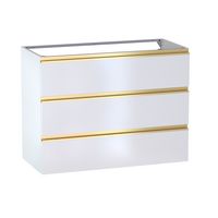 Sous vasque 3 tiroirs Formeo blanc P/dor H75xL100xP45.5 Main Image
