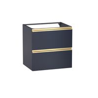 Sous vasque 2 tiroirs Formeo indigo mat P/dor H60xL60xP45.5 Main Image