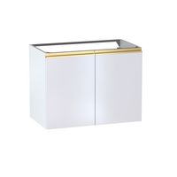 Sous vasque 2 portes Formeo blanc P/dor H60xL80xP45.5 Main Image