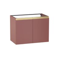 Sous vasque 2 portes Formeo terra P/dor H60xL80xP45.5 Main Image