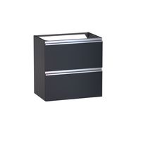 Sous vasque 2 tiroirs gain de place Formeo bleu profond P/ino H60xL60xP38.5 Main Image