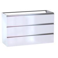 Sous vasque 3 tiroirs Formeo blanc brillant P/ino H75xL120xP45.5 Main Image