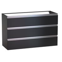 Sous vasque 3 tiroirs Formeo noir mat P/ino H75xL120xP45.5 Main Image
