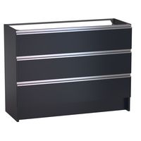 Sous vasque 3 tiroirs reposant Formeo bleu profond P/ino H90xL120xP45.5 Main Image